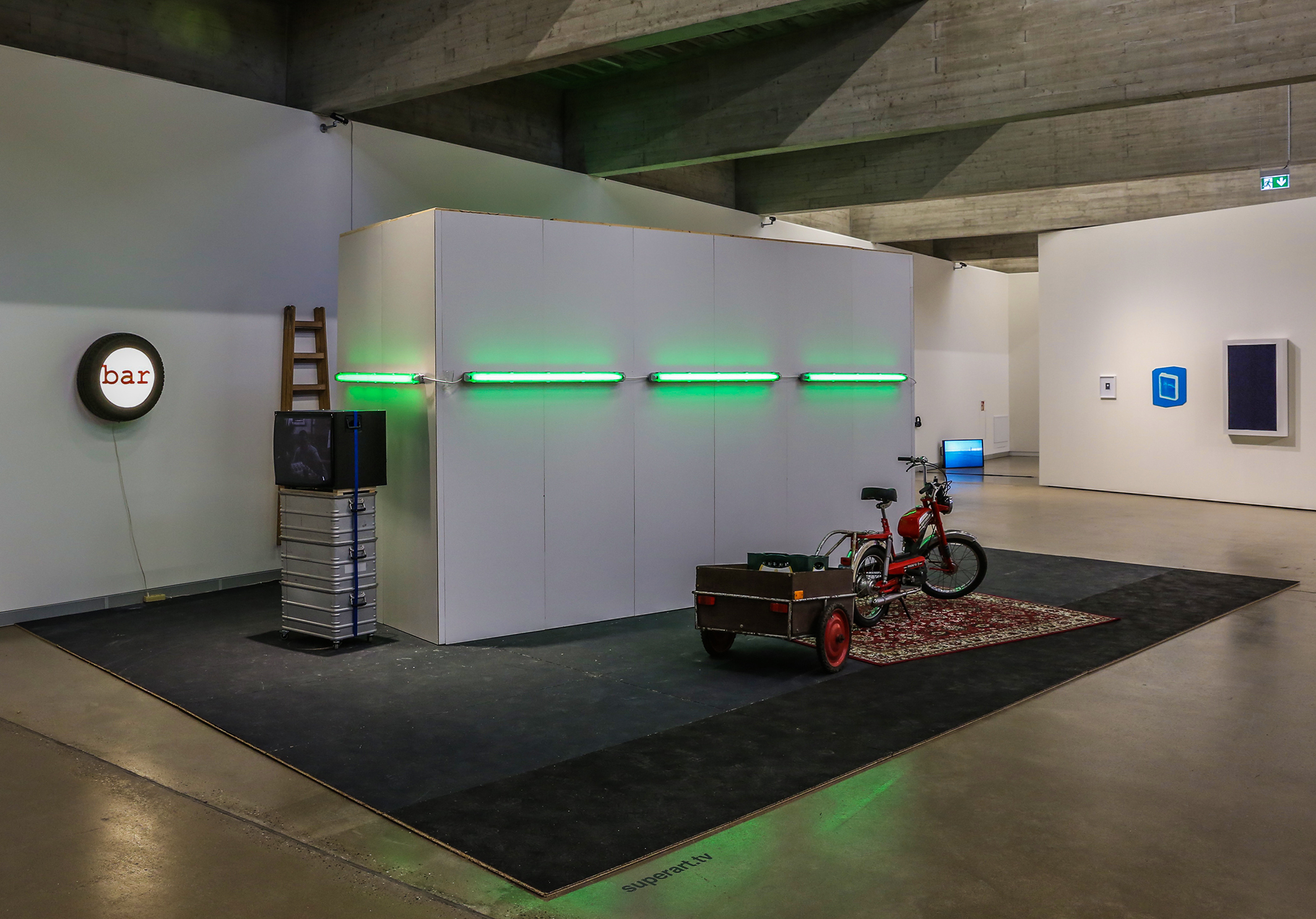 Deltabeben – Regionale 2016 mit einer Video-/ Rauminstallation von superart.tv (Eric Carstensen / Michael Volkmer) im PORT25 – Raum für Gegenwartskunst, Mannheim